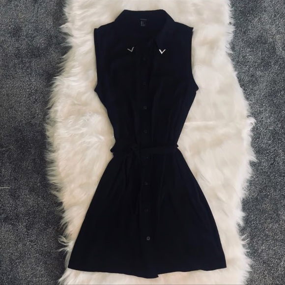 FOREVER 21 Black Sleeveless Dress S - Picture 4 of 8